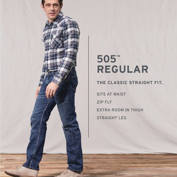 Levi's Other - Levi's 505 Men's Regular Fit Straight Leg